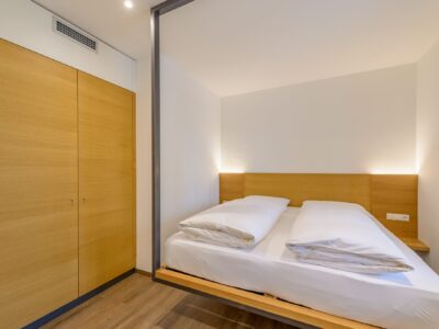 Klimatisiertes Schlafzimmer der Wohnung Mediterran im Tholr Hof Tramin Klimatisiertes Schlafzimmer der Wohnung Mediterran im Tholr Hof Tramin